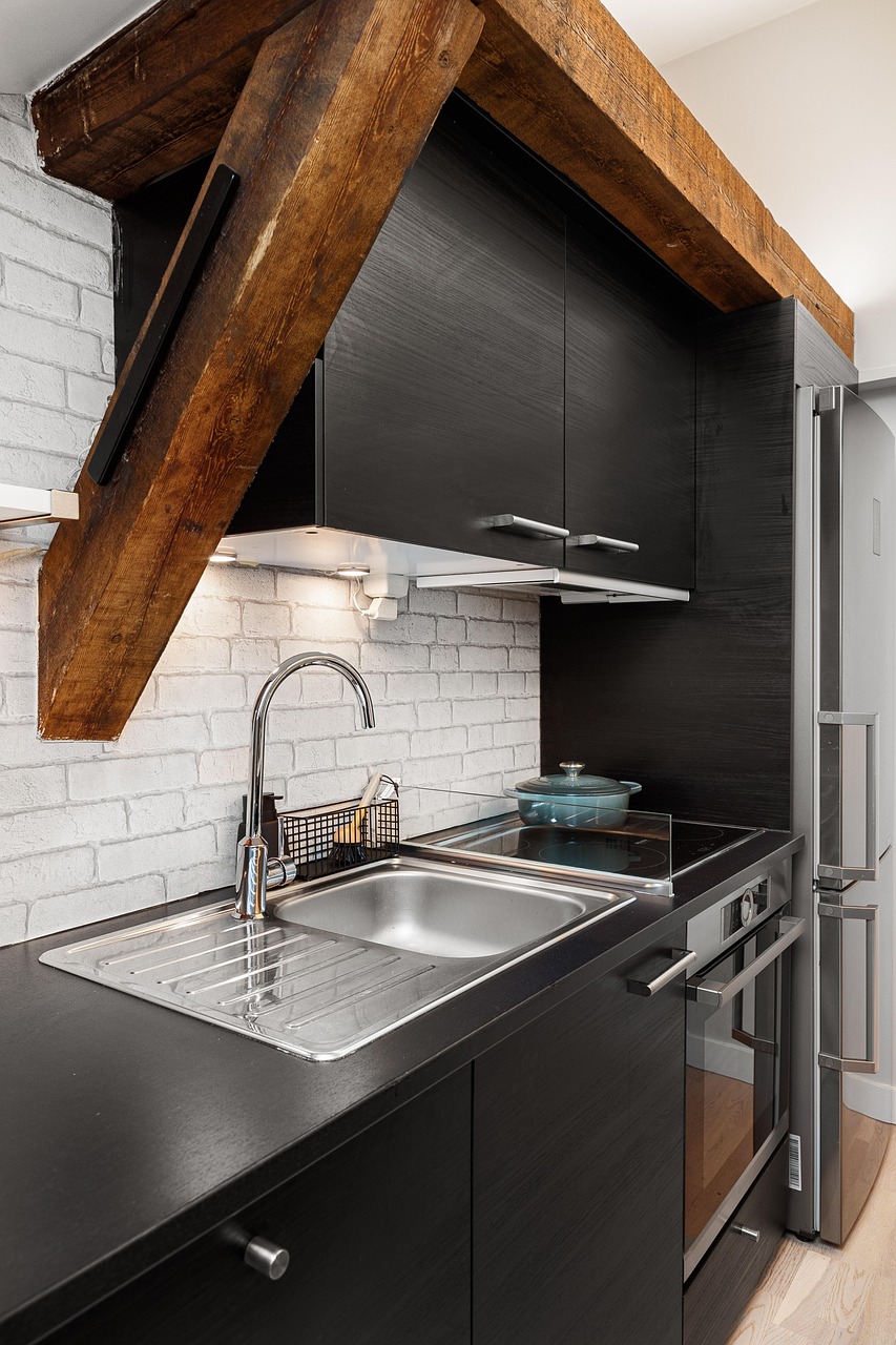 Home kitchen, real estate, interior, house, luxury, table, sink, cabinet, shelf, home, equipment